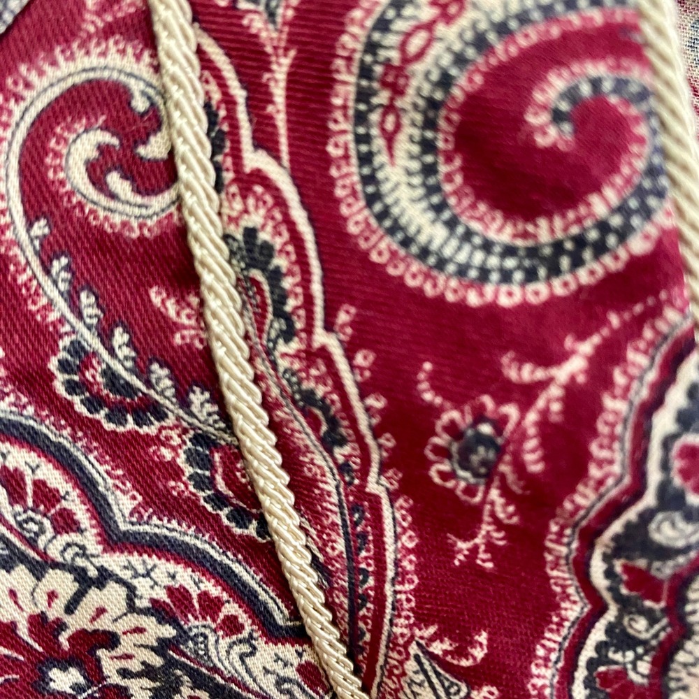 Vintage Pierre Cardin NWT Paisley Zip Maxi Robe Caftan Jordan Marsh Large - Picture 7 of 9